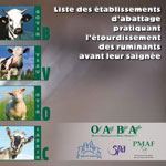 liste des abattoirs de ruminants français qui étourdissent tous leurs animaux.